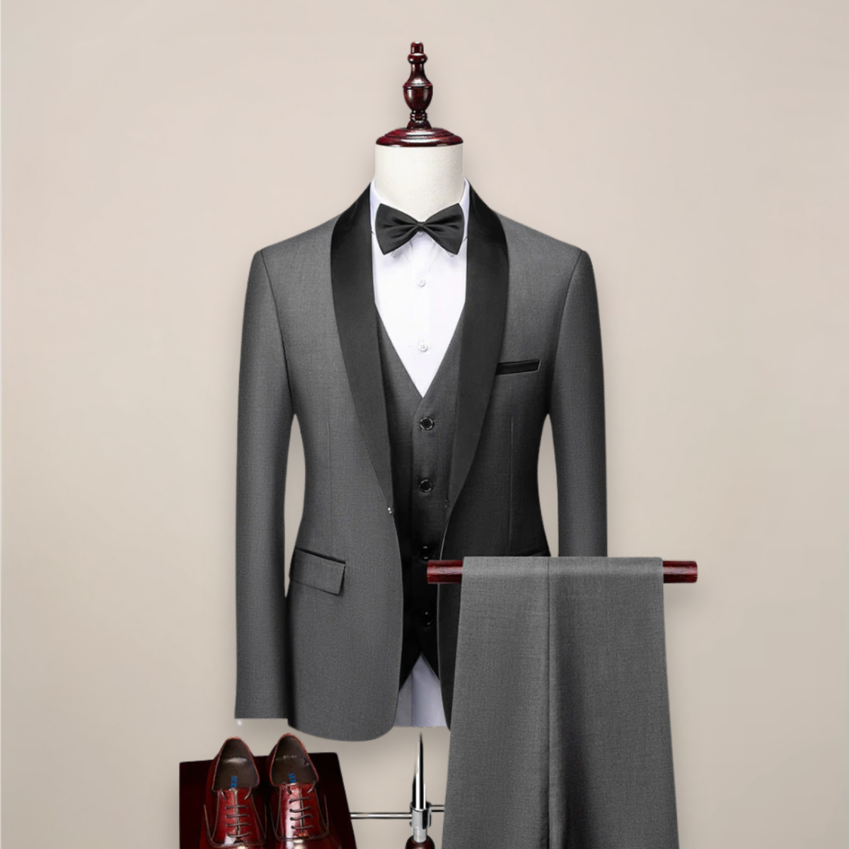 Petrus Herren Tuxedo | Dreiteiler aus Hochwertigem Stoff, Elegant 3