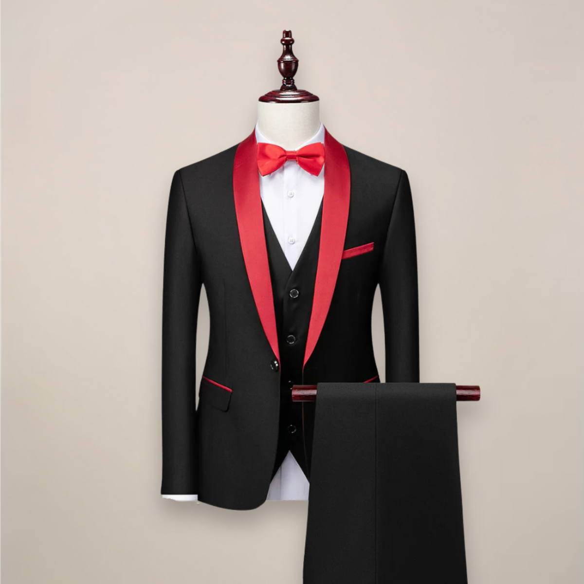 Petrus Herren Tuxedo | Dreiteiler aus Hochwertigem Stoff, Elegant 4
