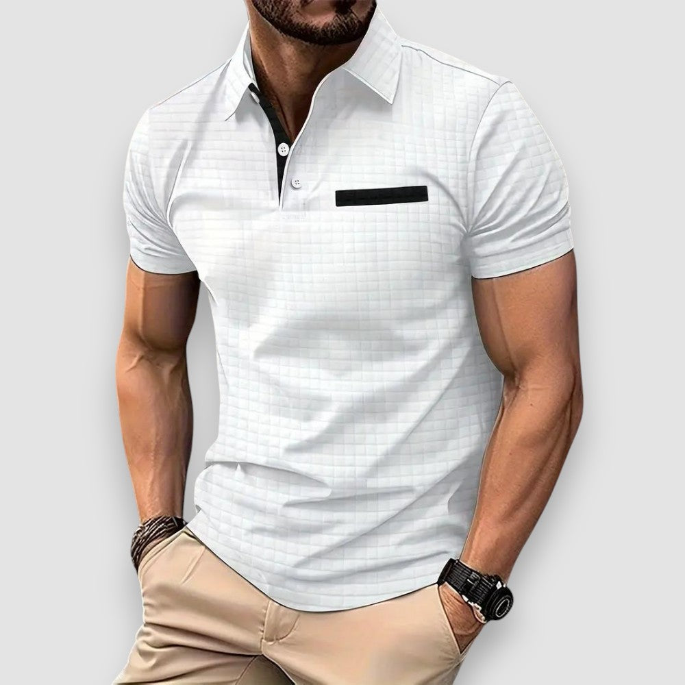 Laurent - Gemustertes Poloshirt