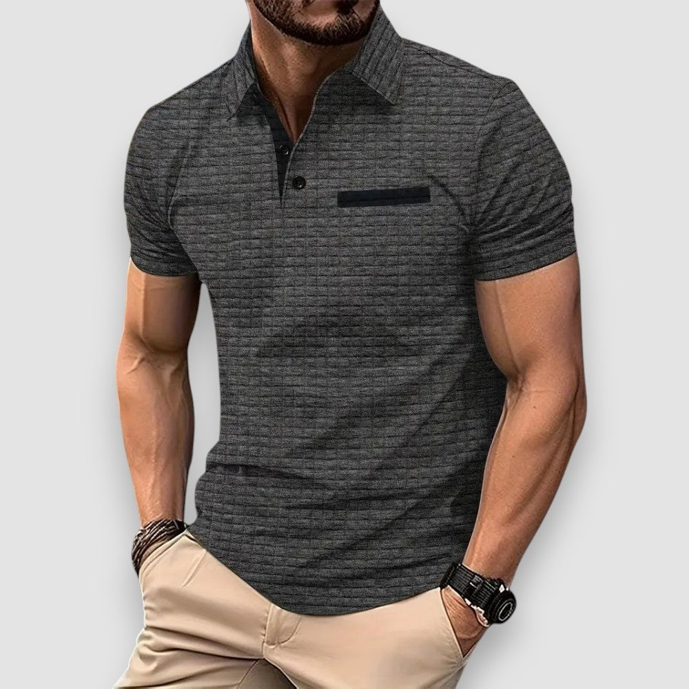 Laurent - Gemustertes Poloshirt
