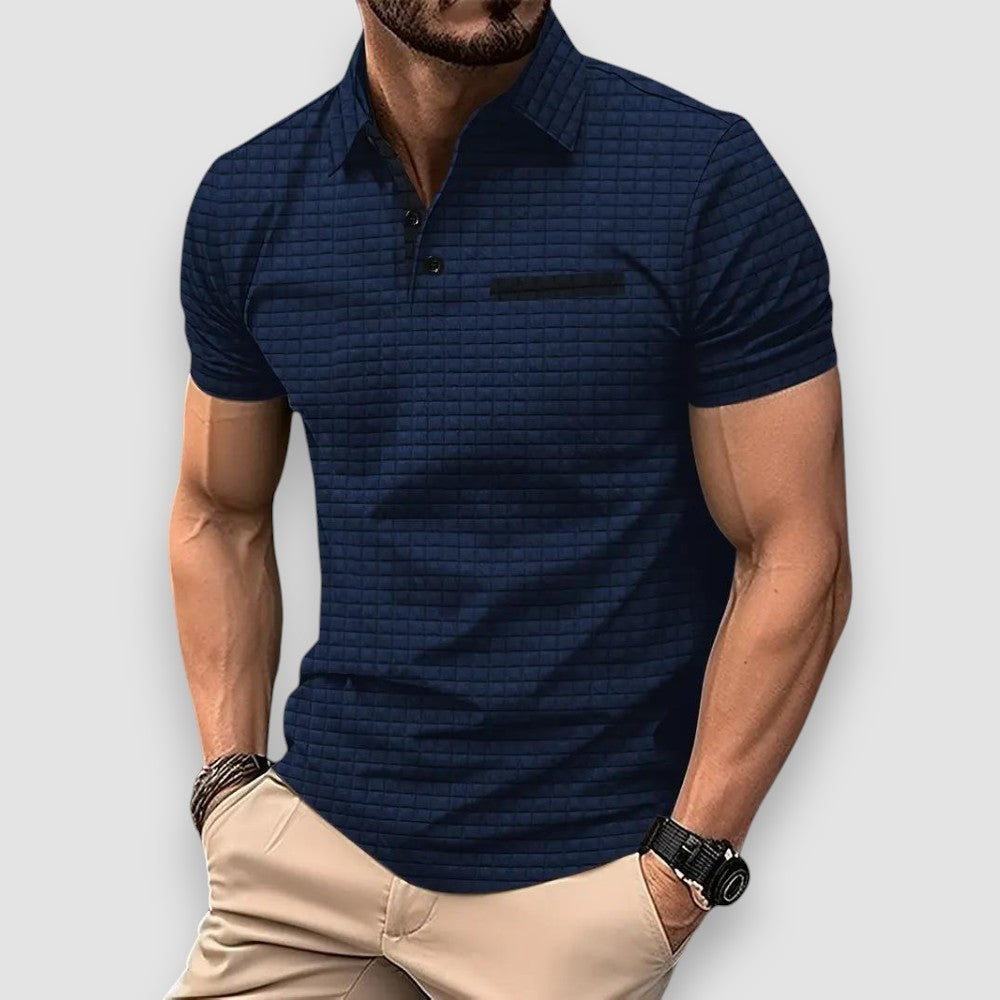 Laurent - Gemustertes Poloshirt