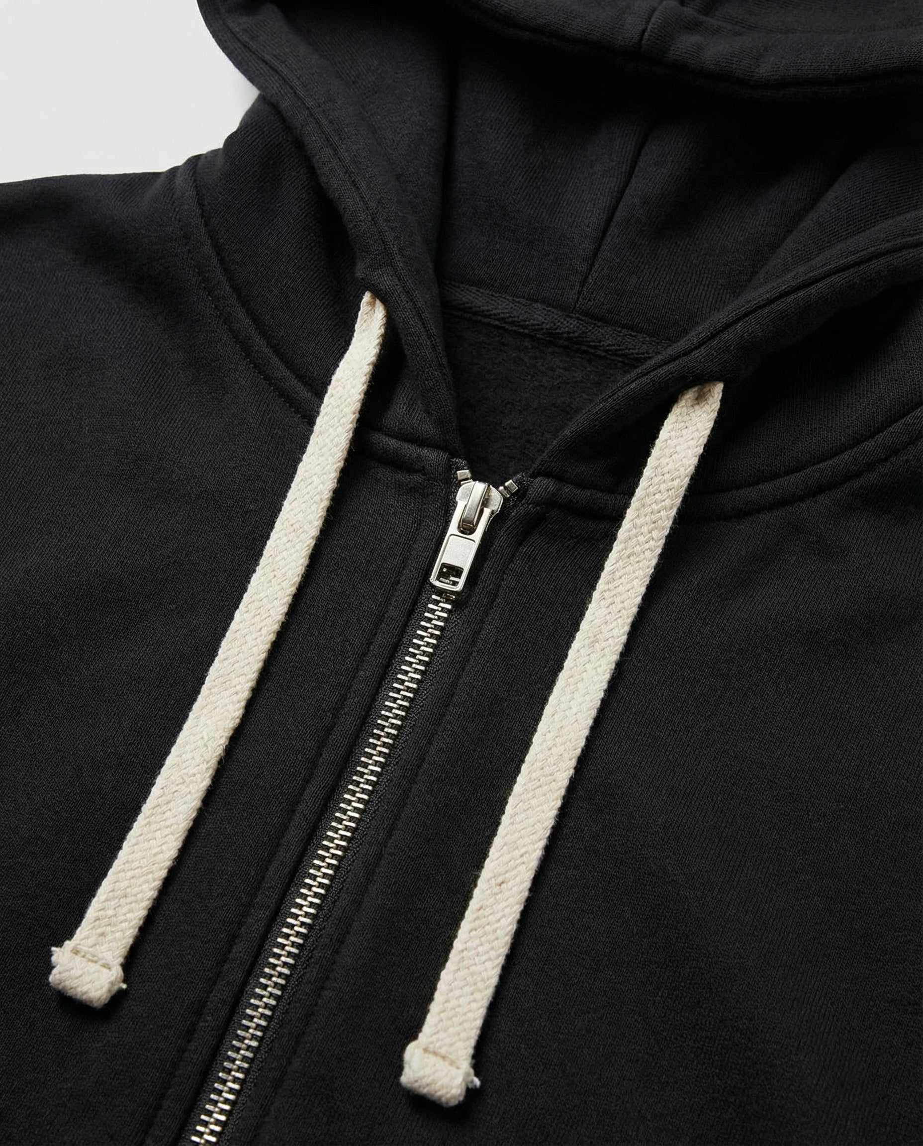 Roswitha Schwarz Longline Oversized Kapuzenpullover mit Reissverschluss für Damen | Casual Knieland - XS-4XL