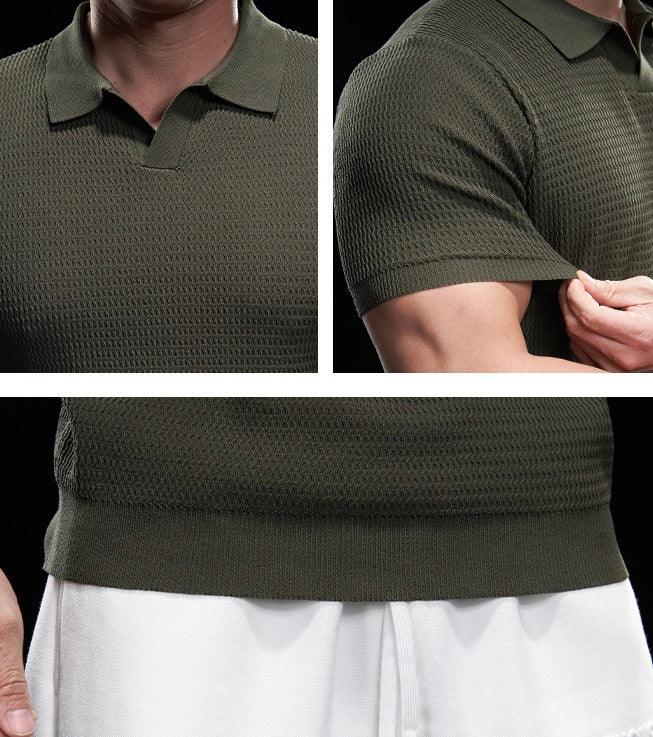 Rico Herren Poloshirt | Hochwertiges Strickmaterial, Körpernaher Schnitt 5