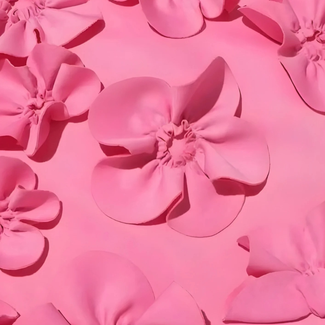 Rosa Abendkleid für Damen | 3D-Blütenapplikationen, Maxi-Länge 3