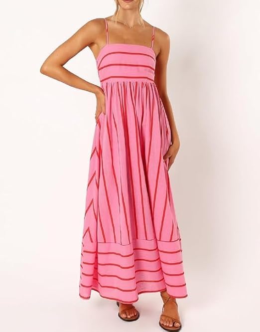 Rosa Sunset Vibes Maxi Kleid | Luftige Passform, Femininer Look 2