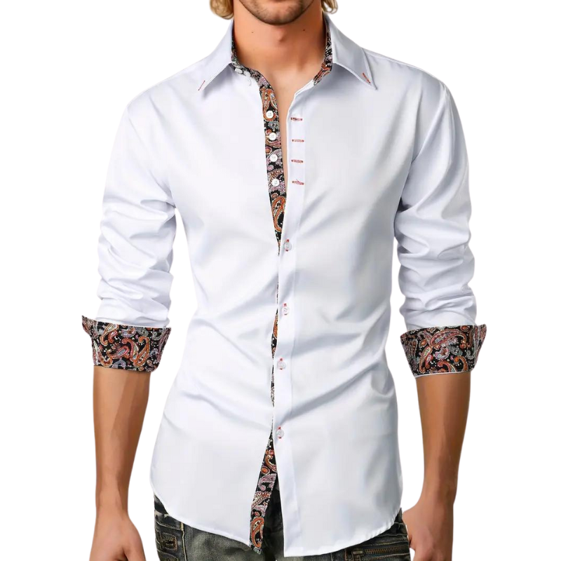 Ruben Herrenhemd | Stilvolles Design mit Paisley-Akzenten 4