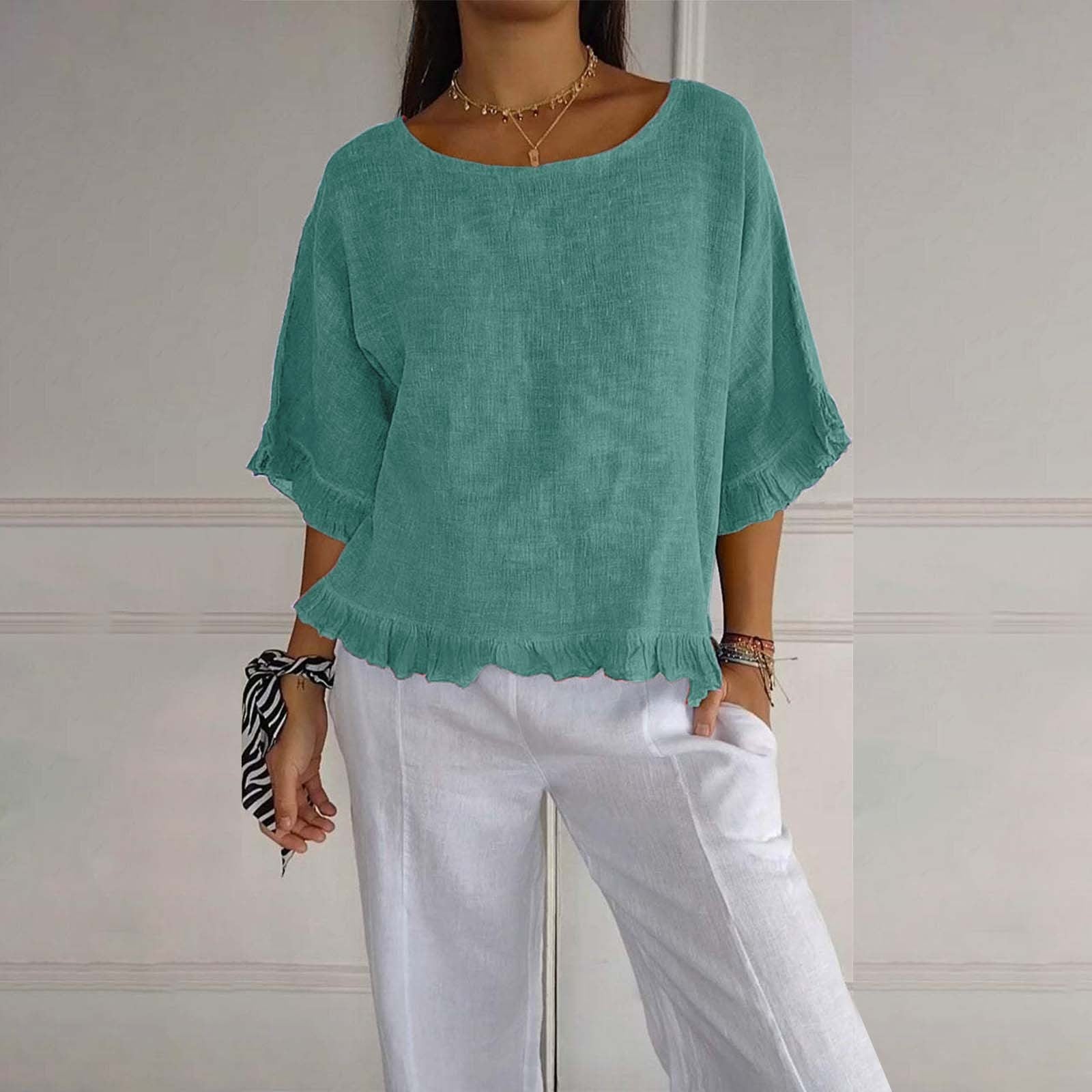 Rüschendame Bluse | Lockere Passform, Lässiger Stil 4