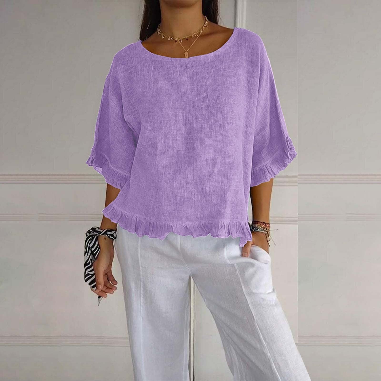 Rüschendame Bluse | Lockere Passform, Lässiger Stil 5