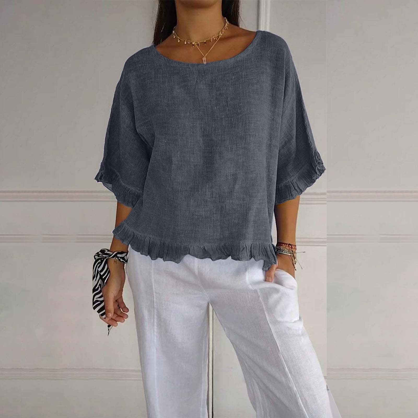 Rüschendame Bluse | Lockere Passform, Lässiger Stil 6