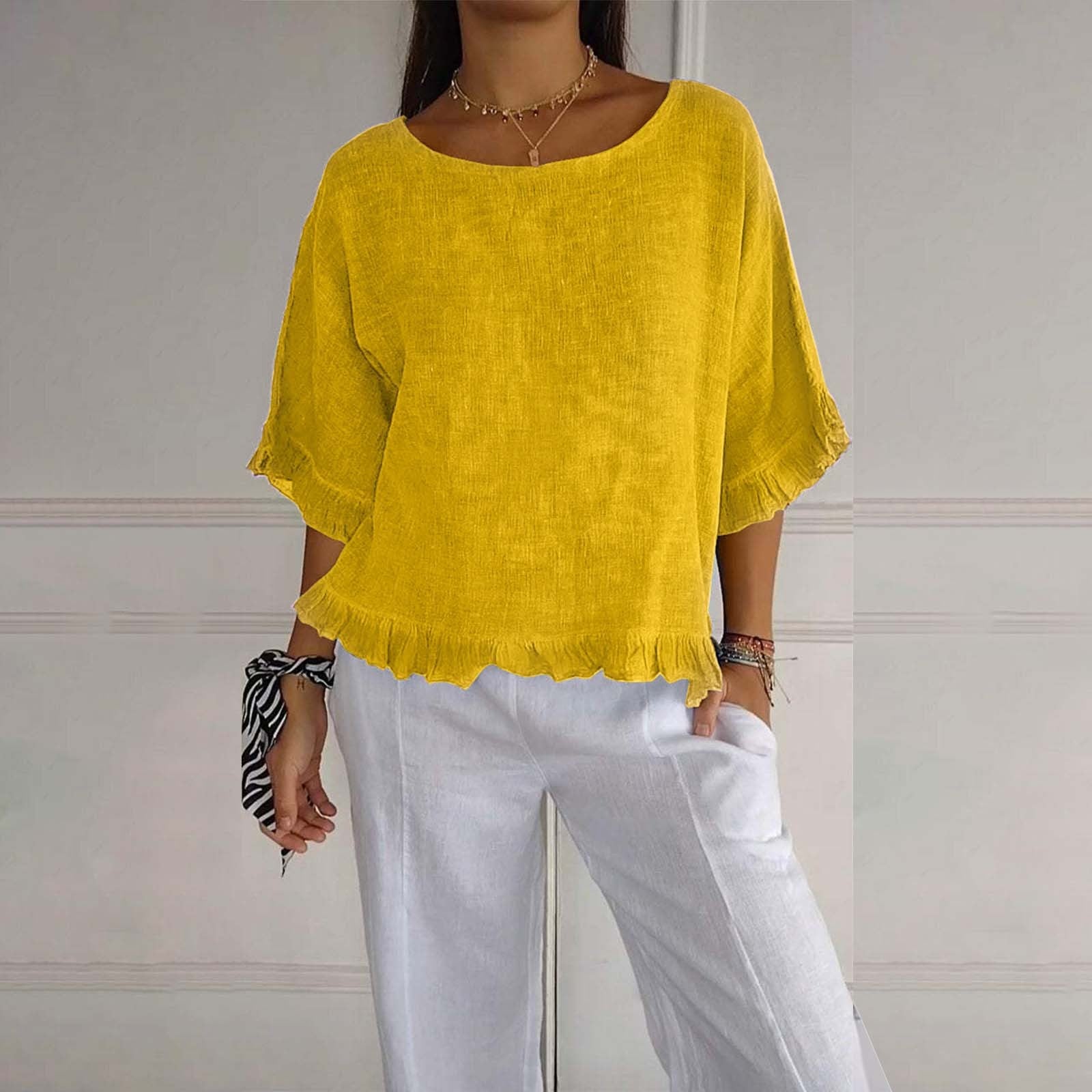 Rüschendame Bluse | Lockere Passform, Lässiger Stil 7
