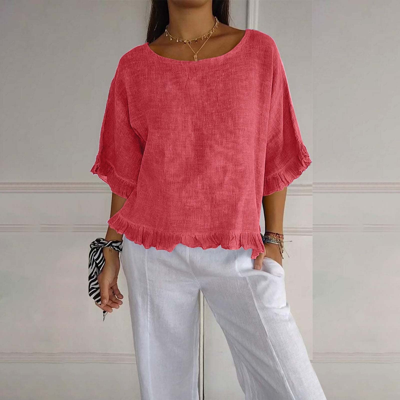 Rüschendame Bluse | Lockere Passform, Lässiger Stil 9
