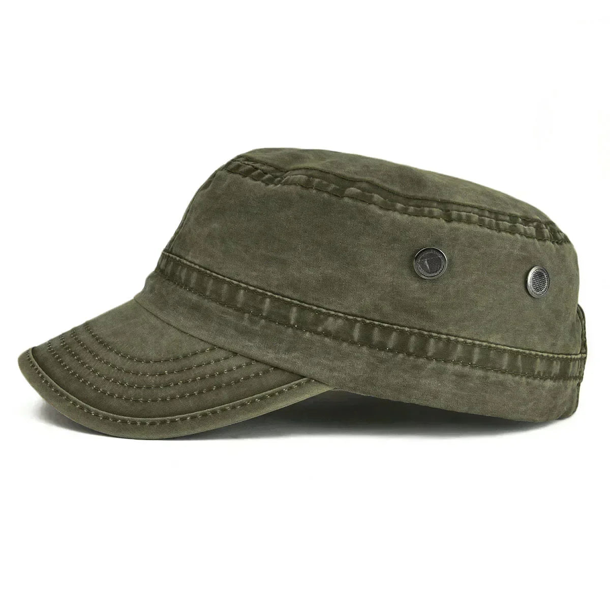 Werner Militärgrün Vintage Army Cap für Herren | Verstellbare Militärmütze Casual Outdoor - Einheitsgrösse
