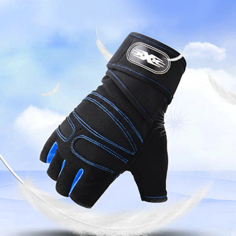 Peter Schwarz Atmungsaktive Fitness-Handschuhe mit Handgelenkstütze | Krafttraining Radfahren Unisex - M/L/XL