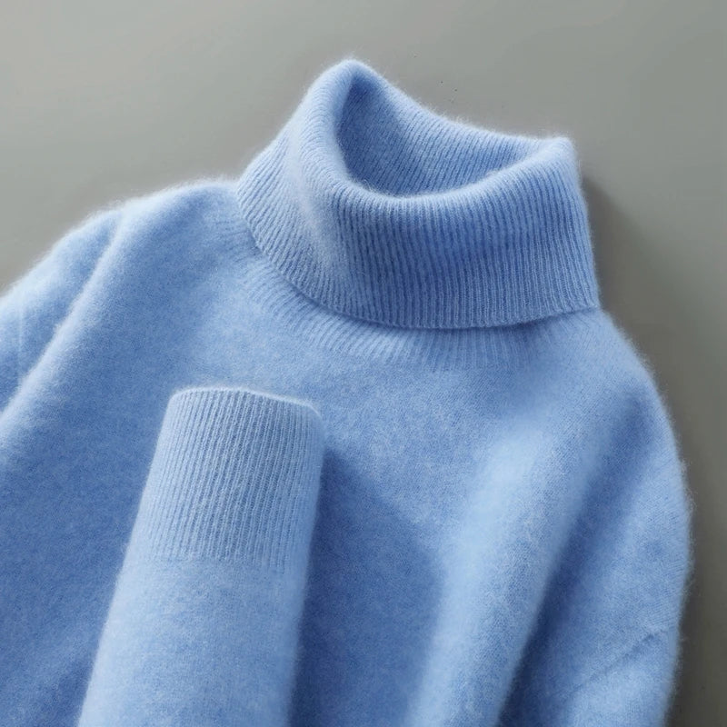 Renata Camel Rollkragenpullover aus Merinowolle für Damen | Weicher Winterpullover - XS/S/M/L/XL/2XL/XXXL