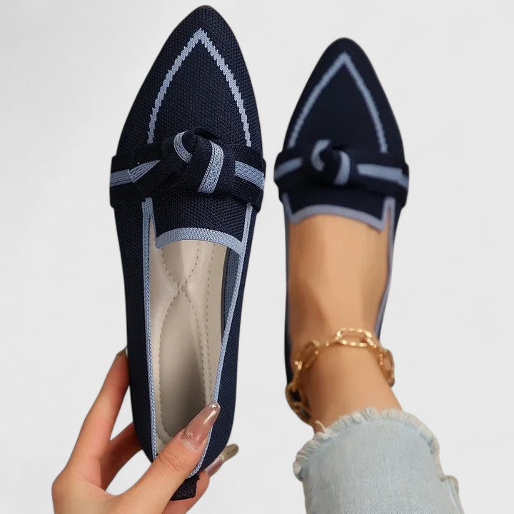 Annemarie Weiss Orthopädische Loafer für Damen | Komfort Flats mit Knoten-Detail | Alltag und Büro - 5-13