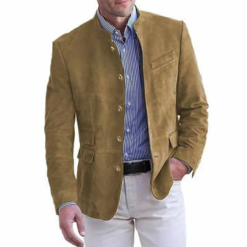 Wolfgang Seeblau Taillierter Stehkragen-Blazer für Herren | Casual und Elegant - S/M/L/XL/2XL/3XL