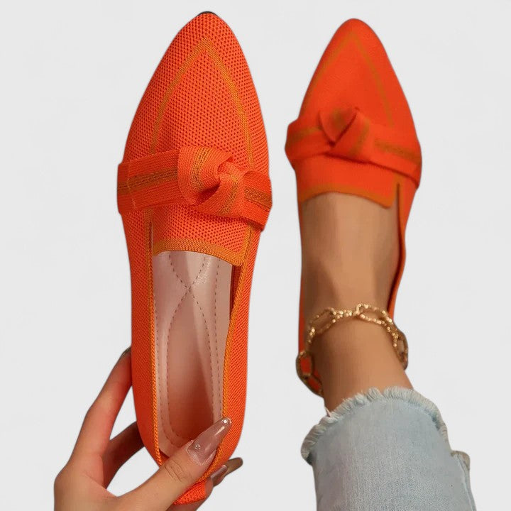 Annemarie Weiss Orthopädische Loafer für Damen | Komfort Flats mit Knoten-Detail | Alltag und Büro - 5-13