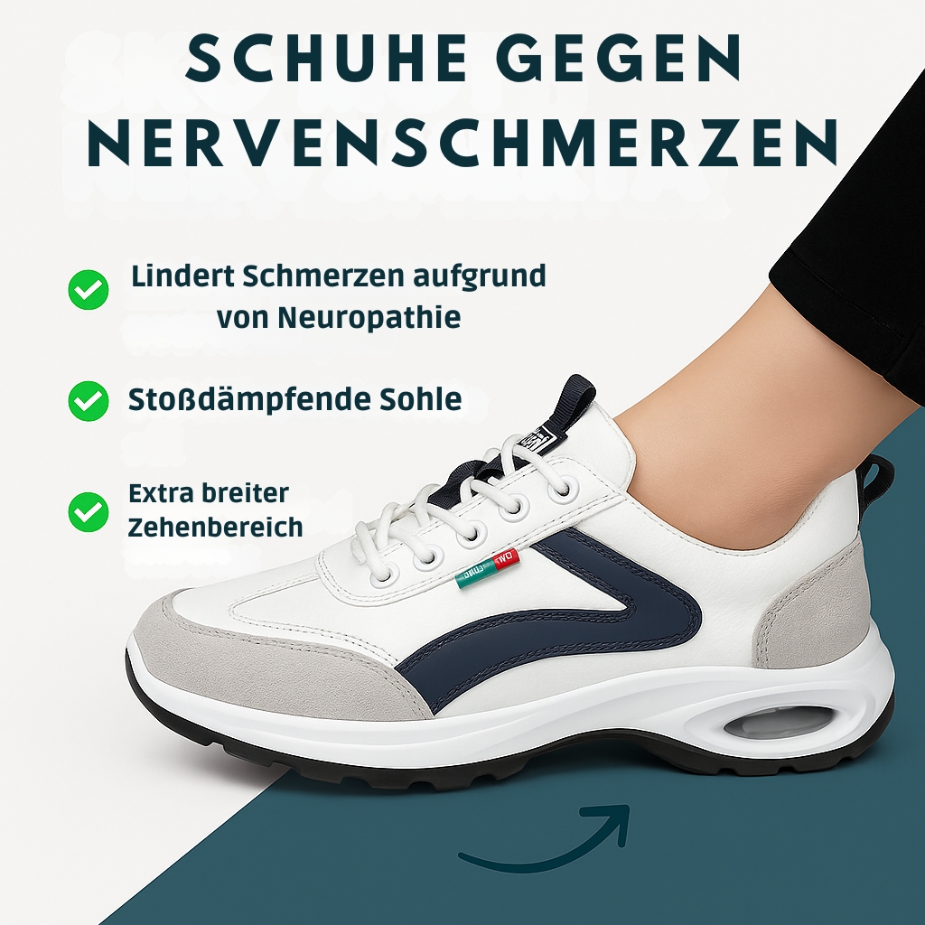 Ilse Blau Orthopädische Luftkissen-Sneaker für Damen | Ergonomisch und komfortabel - siehe Grössentabelle