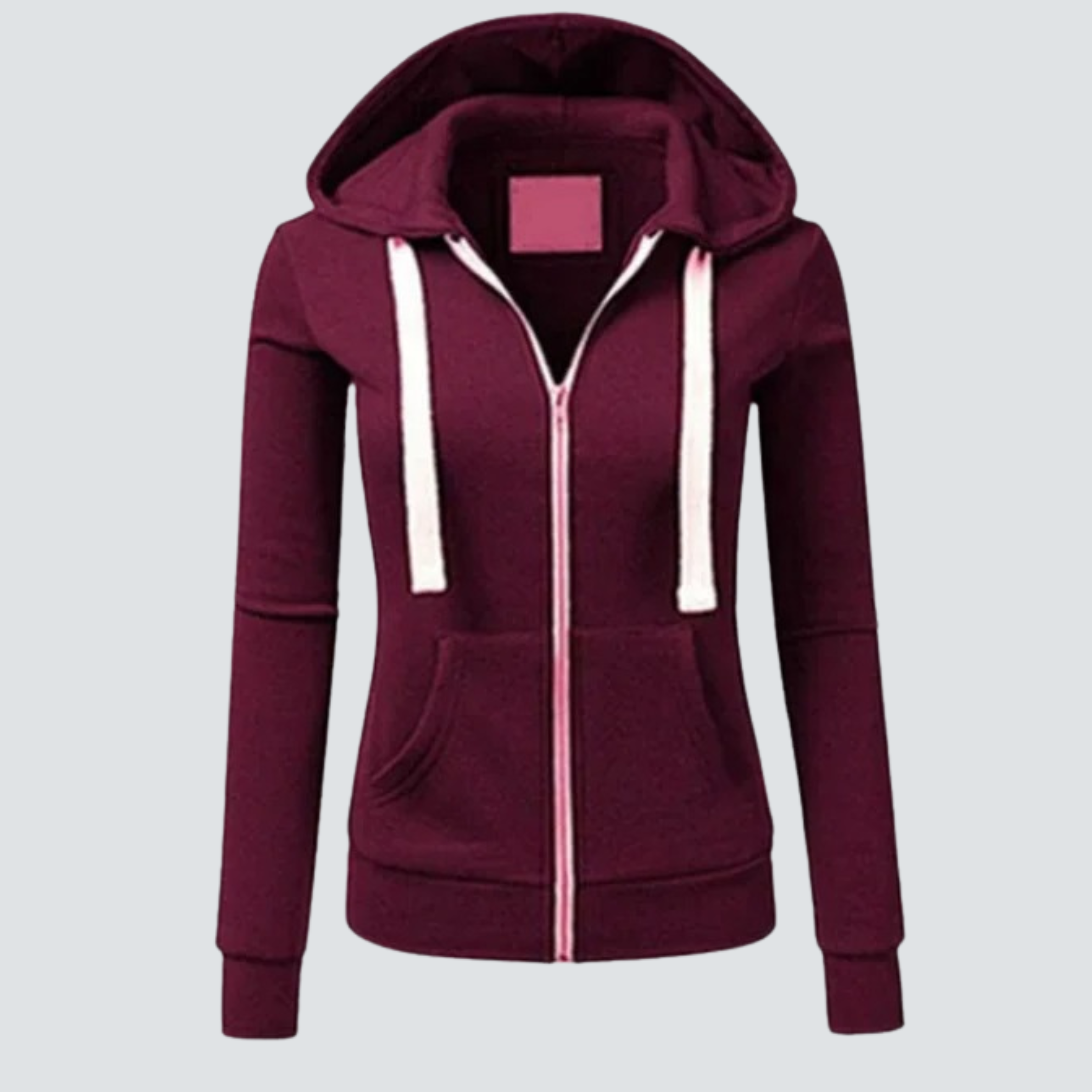 Monika Blau Kapuzenjacke mit Reissverschluss für Damen | Casual Alltag und Freizeit - S/M/L/XL/2XL/3XL