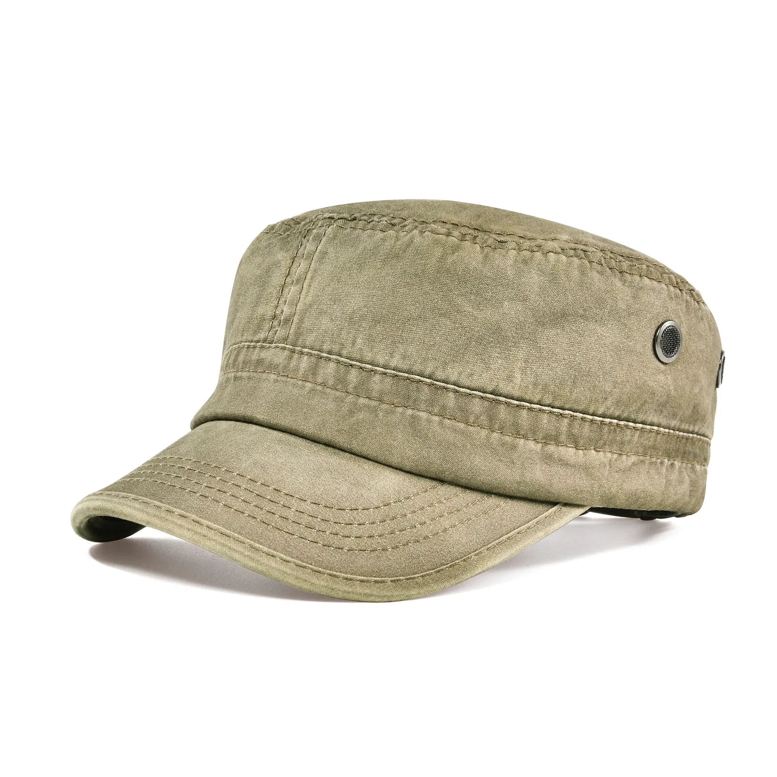 Werner Militärgrün Vintage Army Cap für Herren | Verstellbare Militärmütze Casual Outdoor - Einheitsgrösse