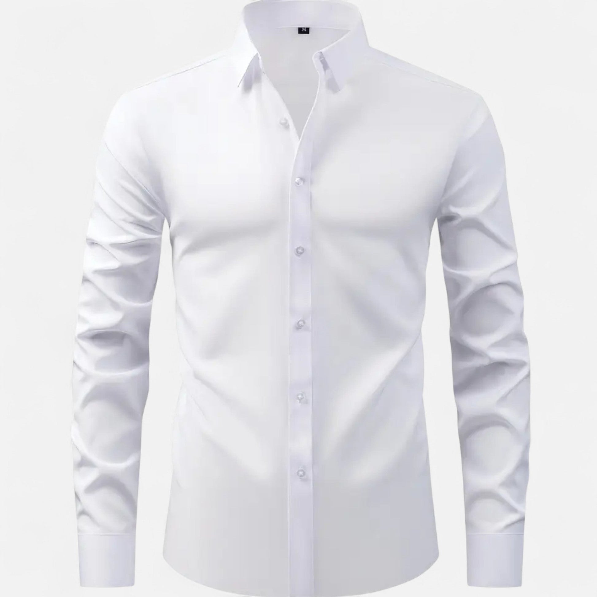 Sami Herrenhemd Slim-Fit | Hochwertiges Stretchmaterial, Eleganter Kragen 0