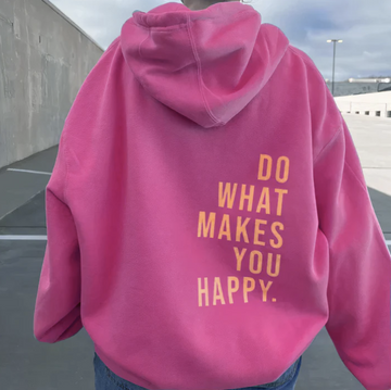 Maria Rot Oversized Kapuzenpullover mit Aufdruck für Damen | Casual Winter Stil - S/M/L/XL/2XL/3XL/4XL/5XL