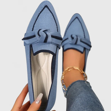 Annemarie Weiss Orthopädische Loafer für Damen | Komfort Flats mit Knoten-Detail | Alltag und Büro - 5-13