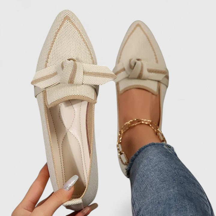 Annemarie Weiss Orthopädische Loafer für Damen | Komfort Flats mit Knoten-Detail | Alltag und Büro - 5-13