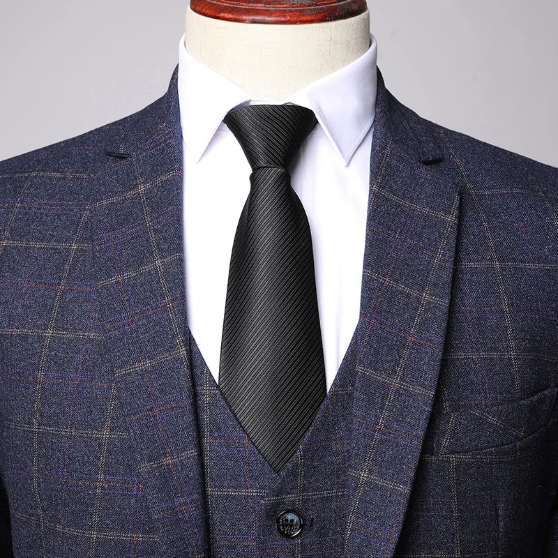 Sino Herren Anzug | Windowpane-Karo, Modernes Zweiteiler-Set 3