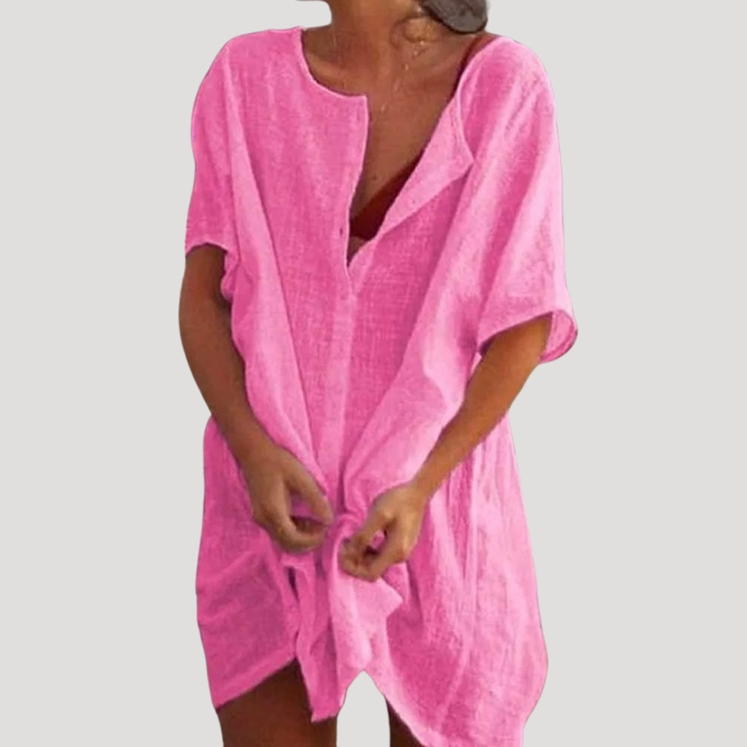 Sona Damen Strandtunika | Leichtes Material, V-Ausschnitt 5