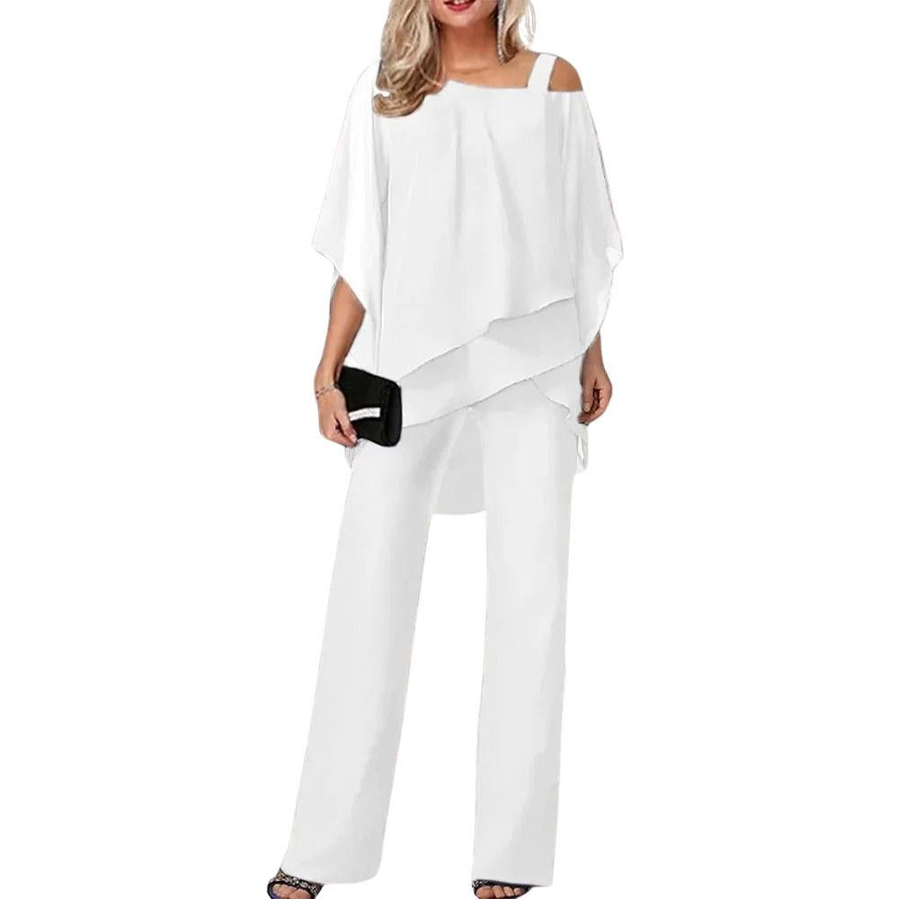 Sophie Damen Hosenanzug | Fließender Chiffon, Festlich Elegant 3