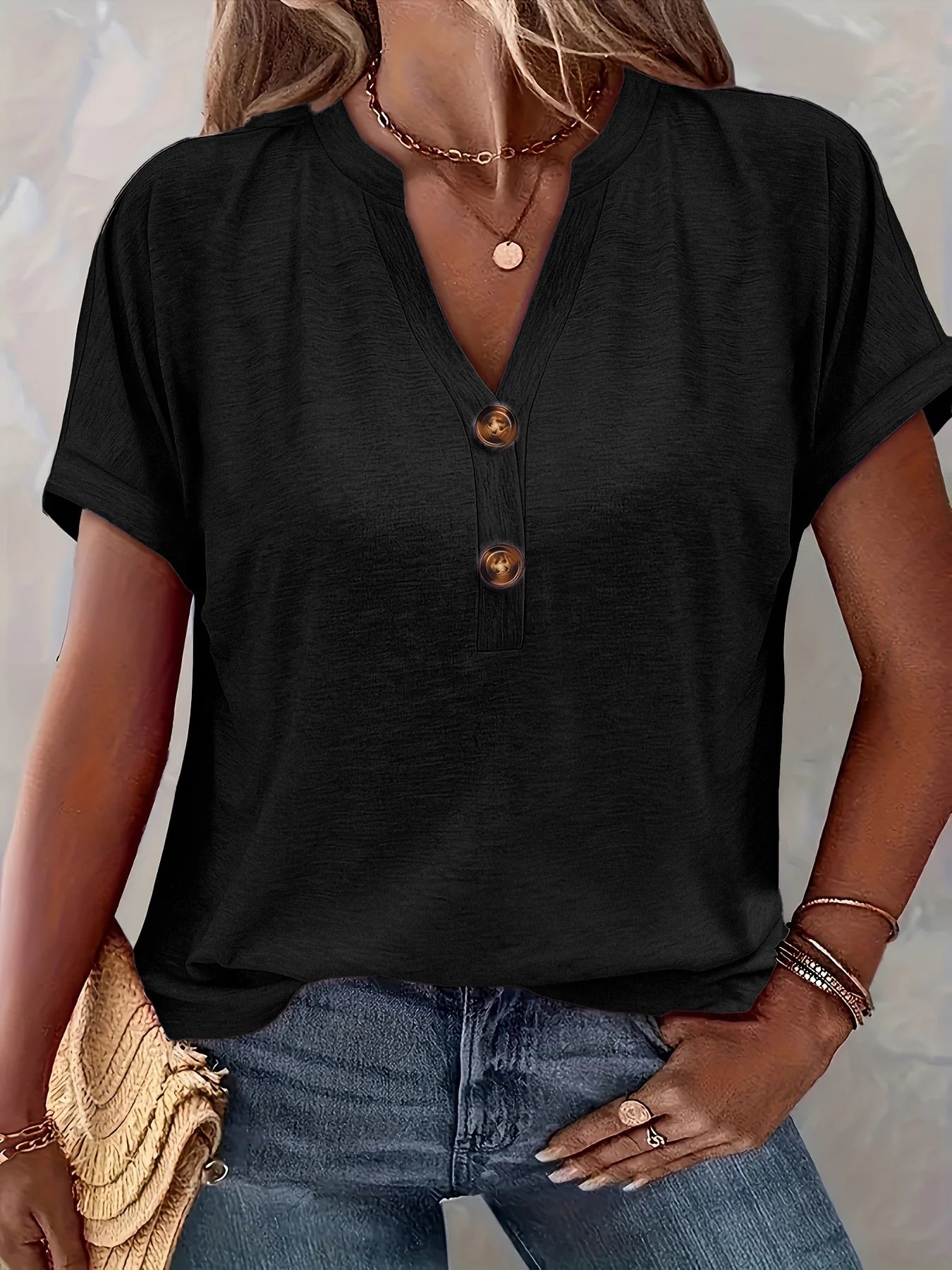 Sophie Damen T-Shirt | Kurzärmelig, V-Ausschnitt, Atmungsaktiv 6