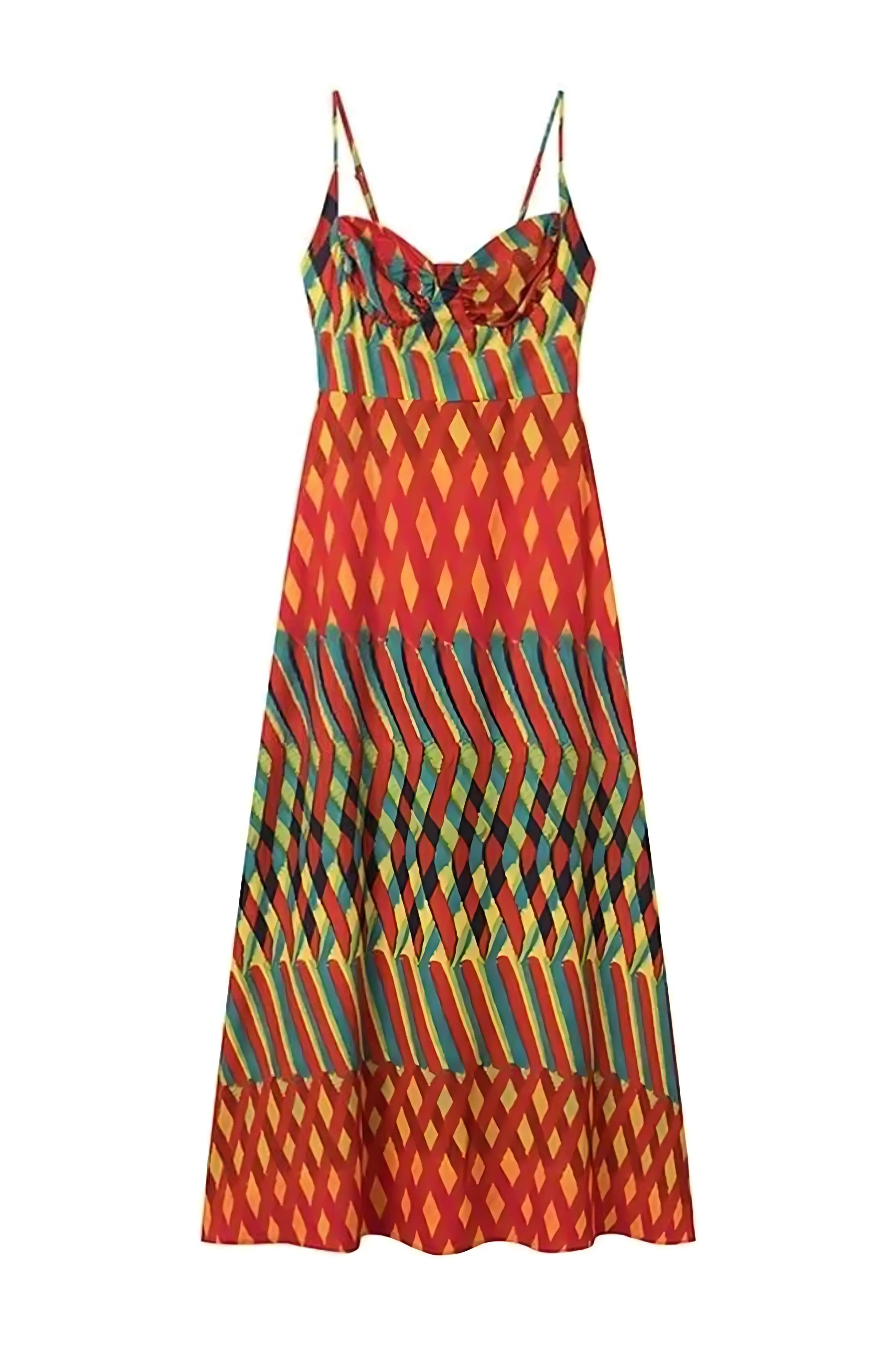 Sophie Frauen Maxikleid | Leheriya-Muster, Bequem, Sommermaxikleid 3