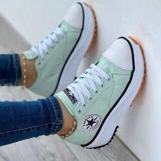 Ruth Weiss Canvas Plateau-Sneakers für Damen | Leichter Casual Fit | Alltag und Freizeit - 36/37/38/39/40/41/42