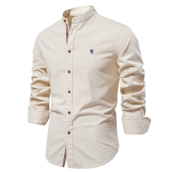Stern Herrenhemd | Stehkragen, Slim Fit 0