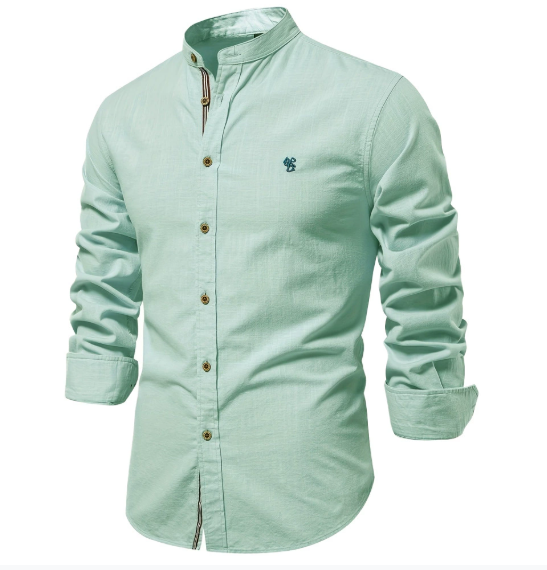 Stern Herrenhemd | Stehkragen, Slim Fit 1