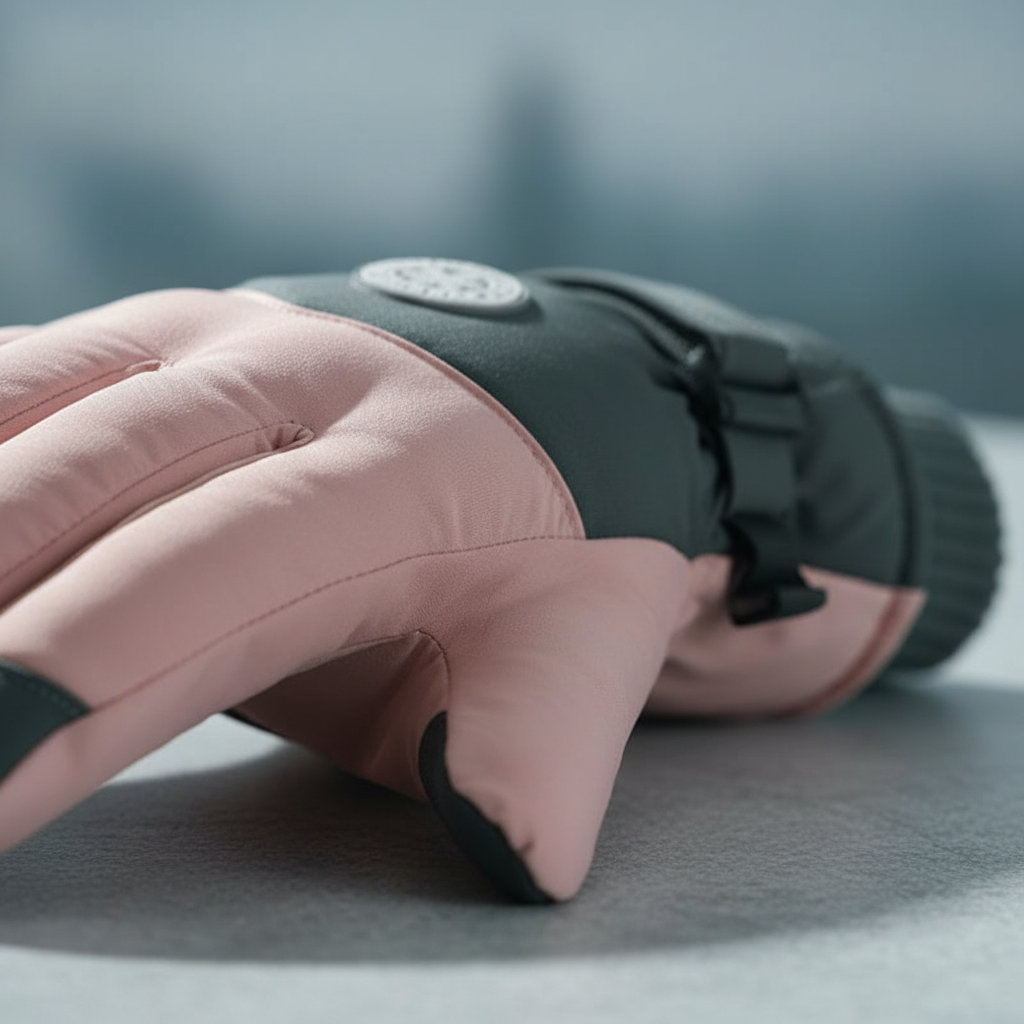 Sonja Rosa Thermo-Handschuhe mit Touchscreen-Fingerkuppen für Damen | Isoliert Winter Fleece-Futter - Einheitsgrösse