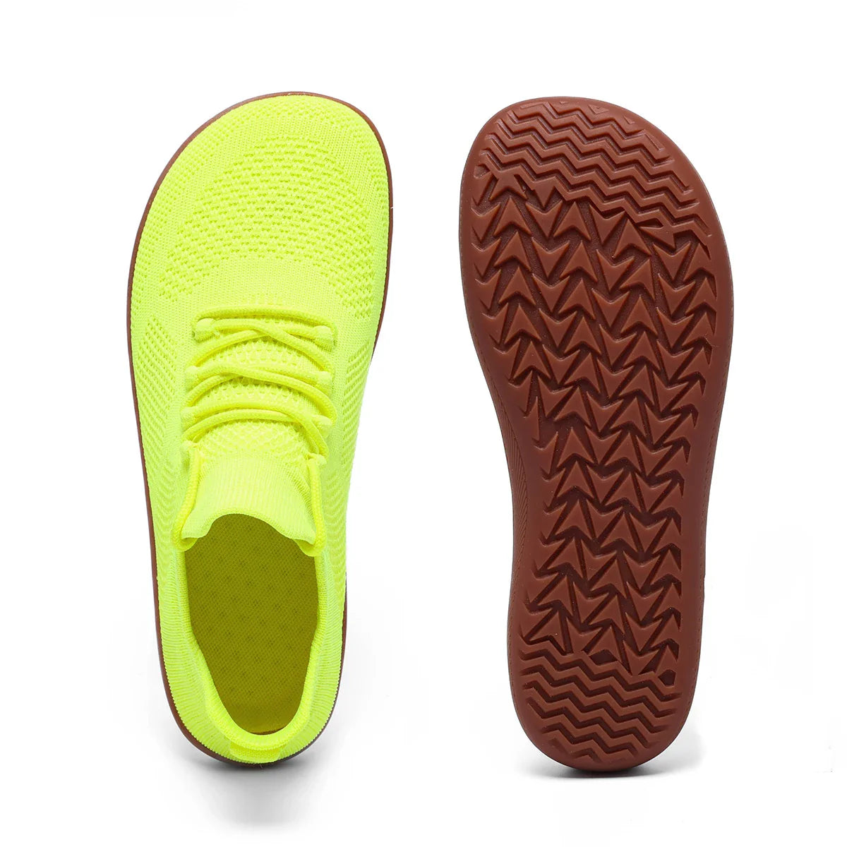 Hans Rot Atmungsaktiver Knit Barfußschuh für Herren | Naturlauf-Design für Alltag und Reisen - 36-42