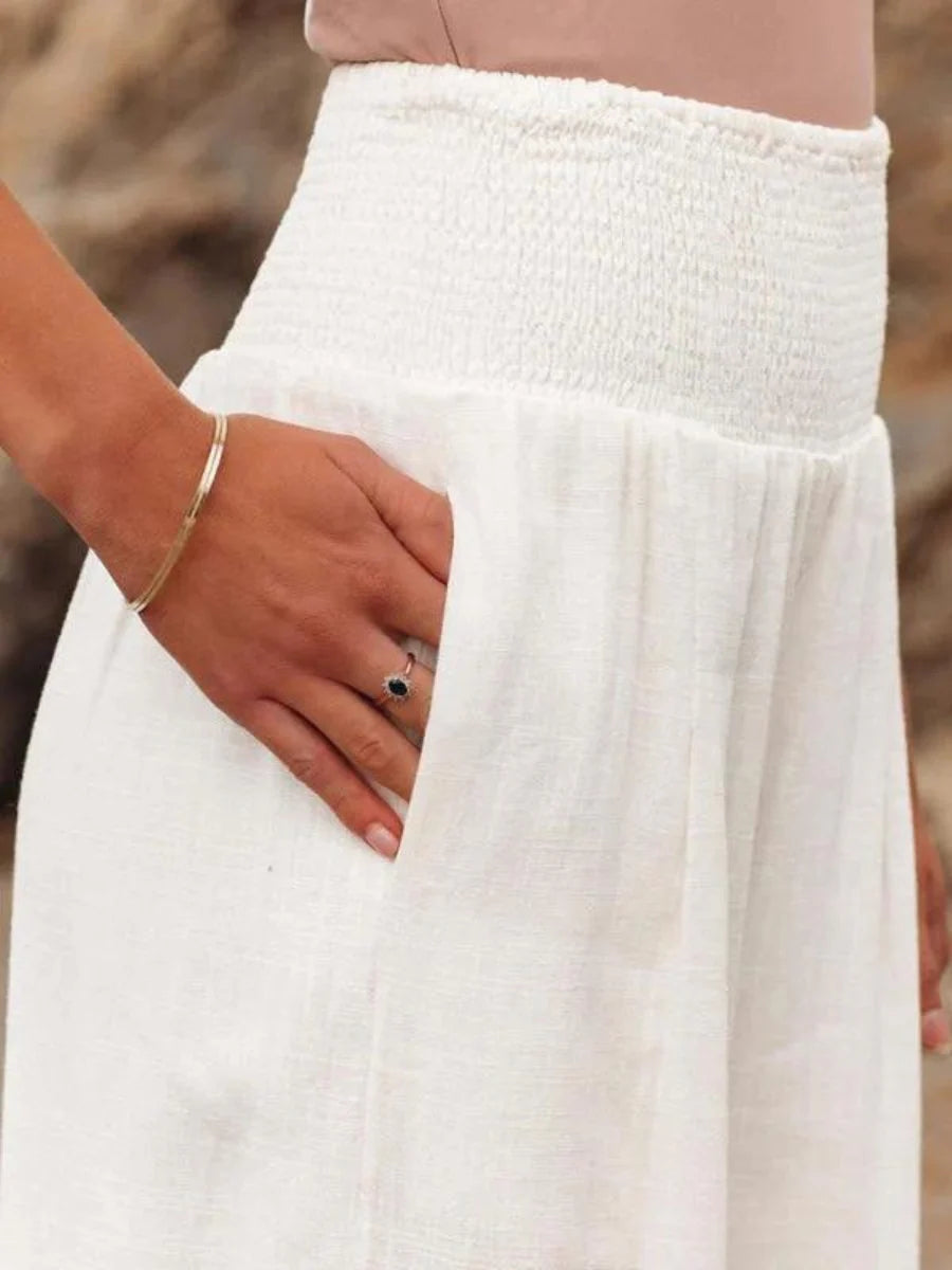 Aria | Fließende Hose mit weitem Bein