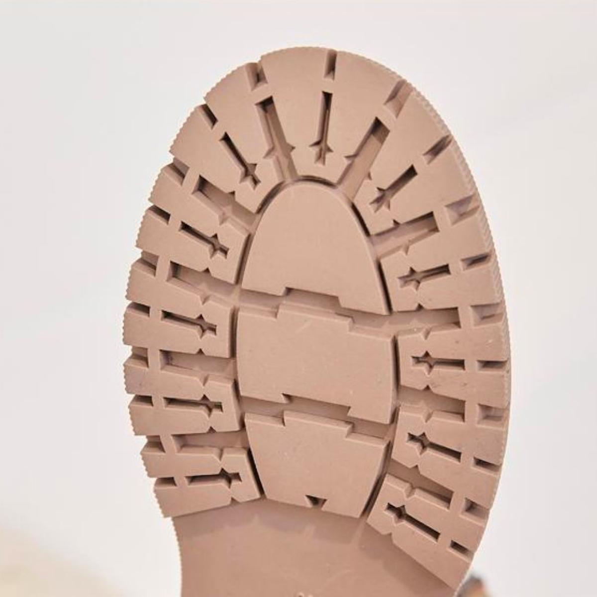 Vreni Schwarz Gefütterte Winterstiefel in Veloursleder-Optik für Damen | Kunstfell Warm Plateau Winter - EU 35-44
