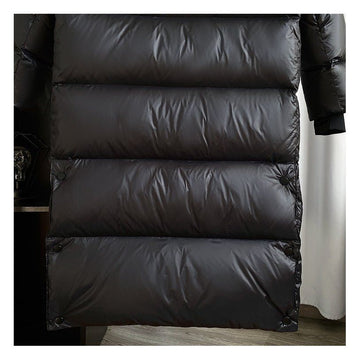 Hedi Schwarz Langer Gesteppter Daunenparka mit Kapuze für Damen | Winter Oversized - M/L/XL/2XL/3XL