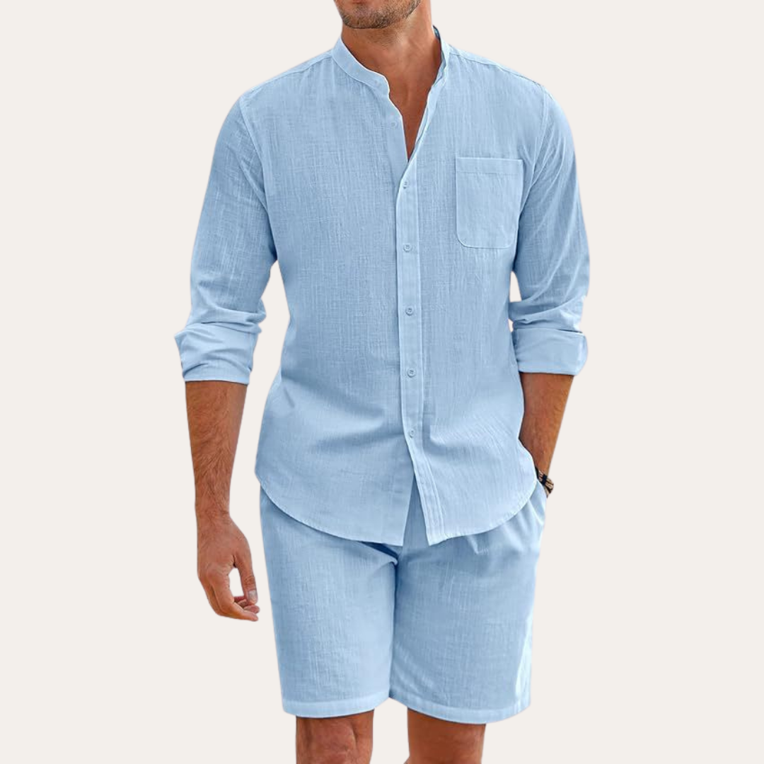 Zeno Herren Freizeit Set | Atmungsaktives Material, Lässig 3
