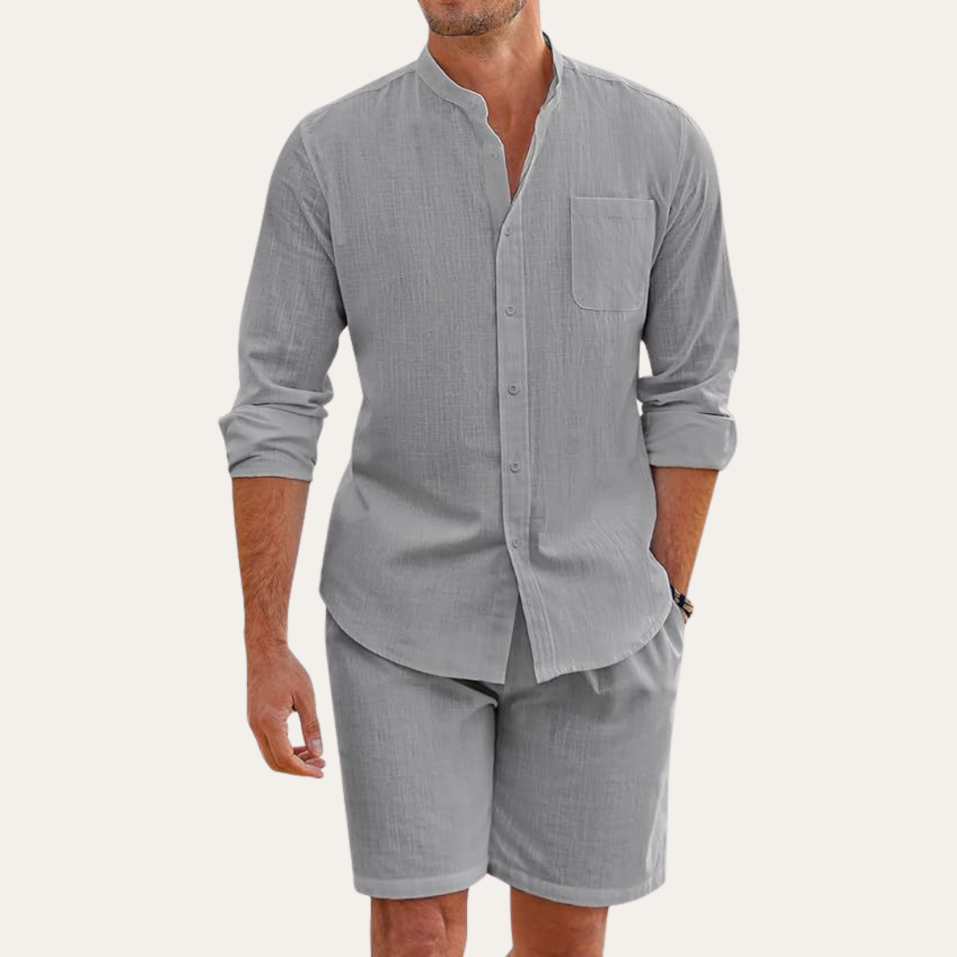 Zeno Herren Freizeit Set | Atmungsaktives Material, Lässig 4