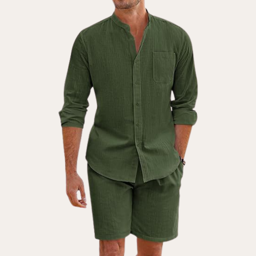 Zeno Herren Freizeit Set | Atmungsaktives Material, Lässig 5