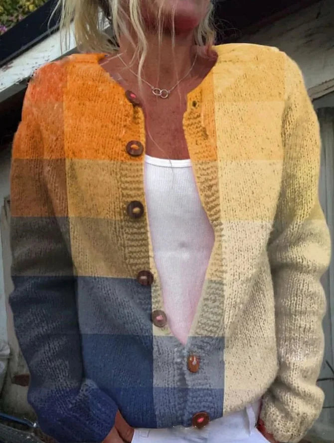 Bianca | Strickjacke für Damen mit Muster