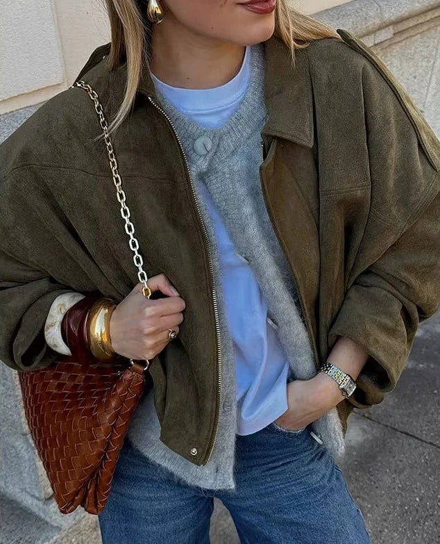 Alena | Bomberjacke aus Leder