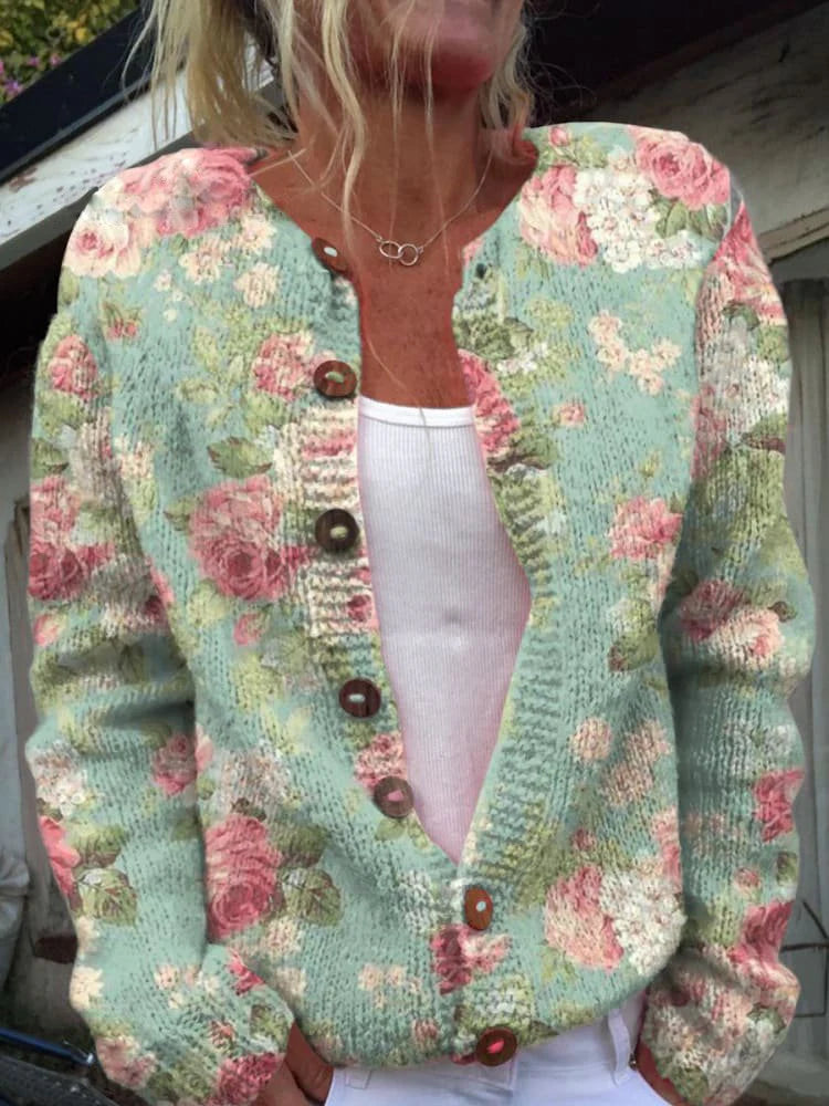 Bianca | Strickjacke für Damen mit Muster