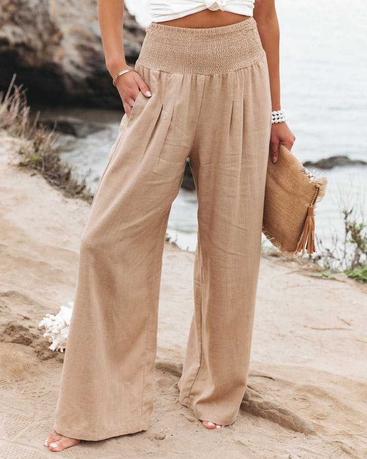 Aria | Fließende Hose mit weitem Bein