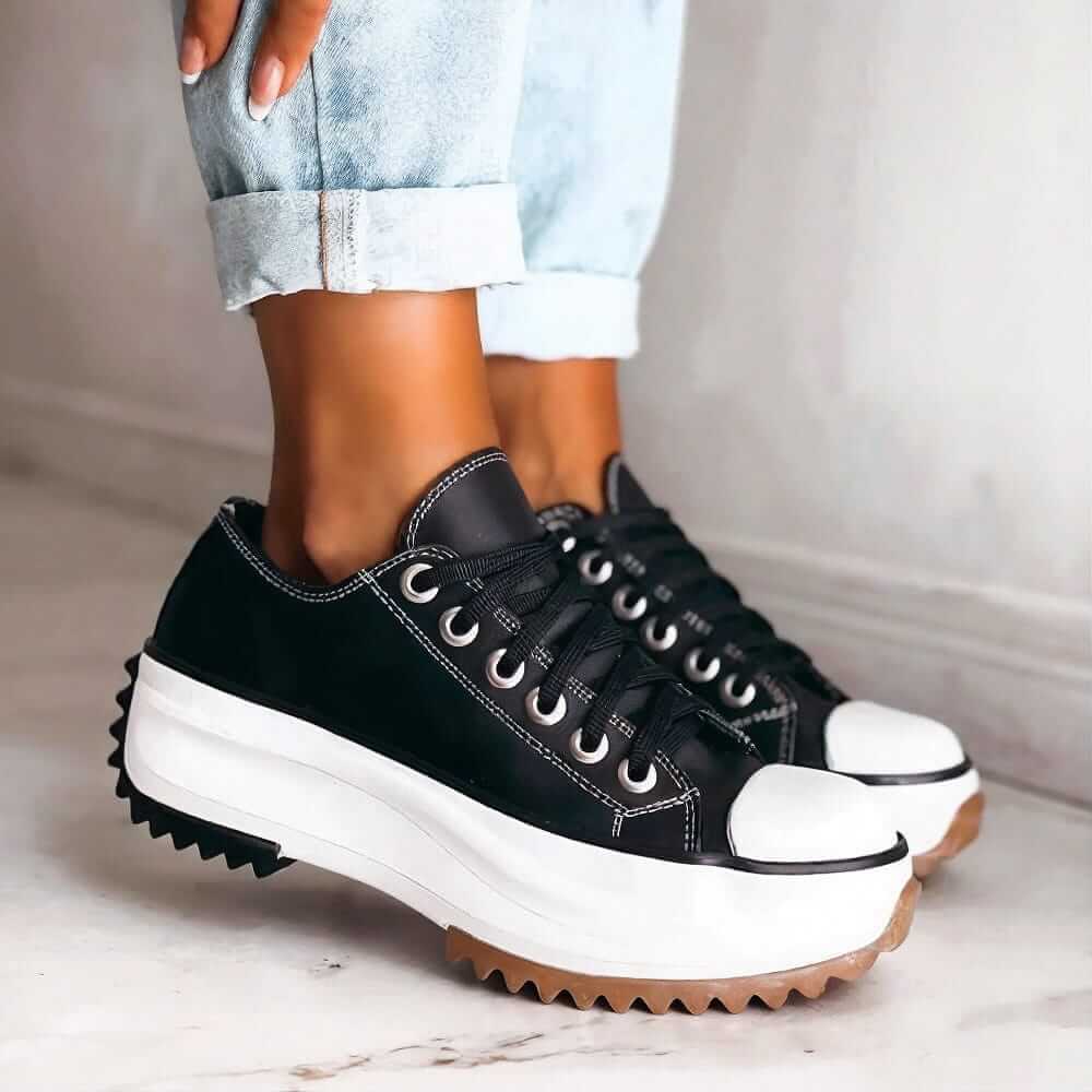 Claudia Braun Platform Sneakers für Damen | Stoßdämpfend und Komfortabel | Alltag und Freizeit - 36-42