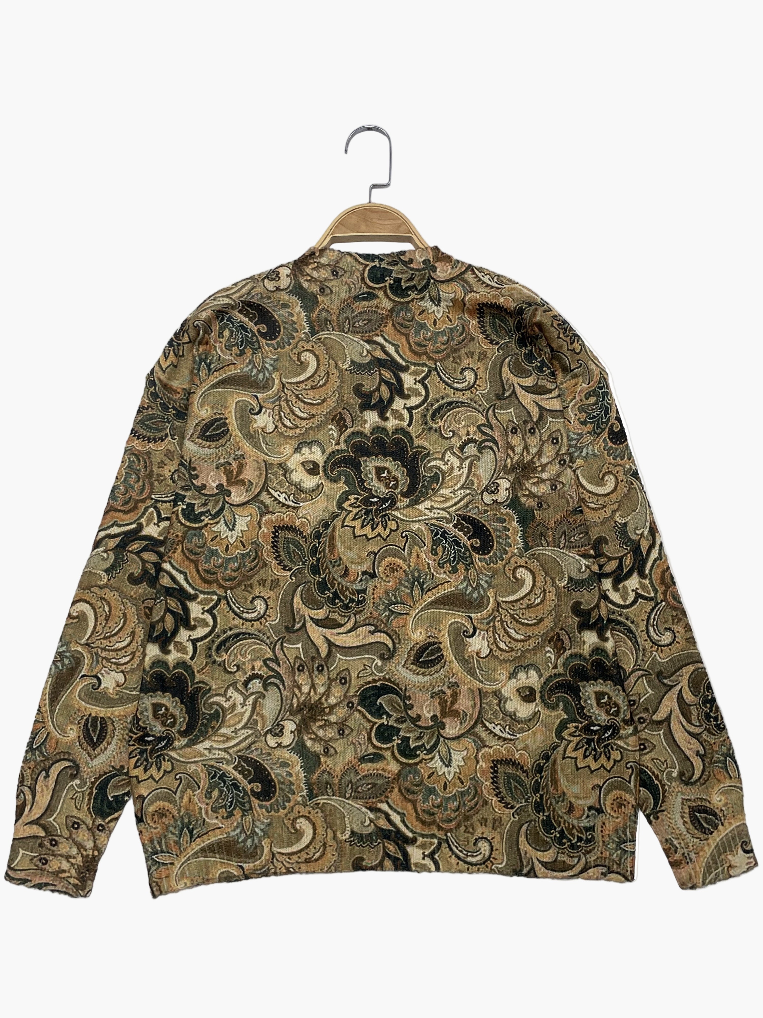 Franziska Mehrfarbig Vintage Bedruckter Pullover für Damen | Paisley-Muster Casual Freizeit und Büro - S/M/L/XL/2XL